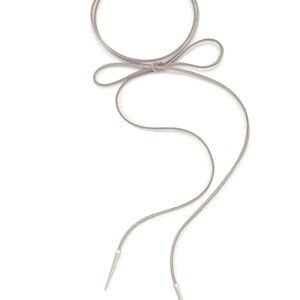Kendra Scott Pierce Gray Suede Lariat Necklace